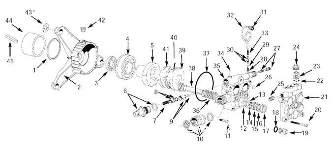 Pump Parts Diagram and Parts List for PW2030V1LE  Campbell Hausfeld Pressure Washer